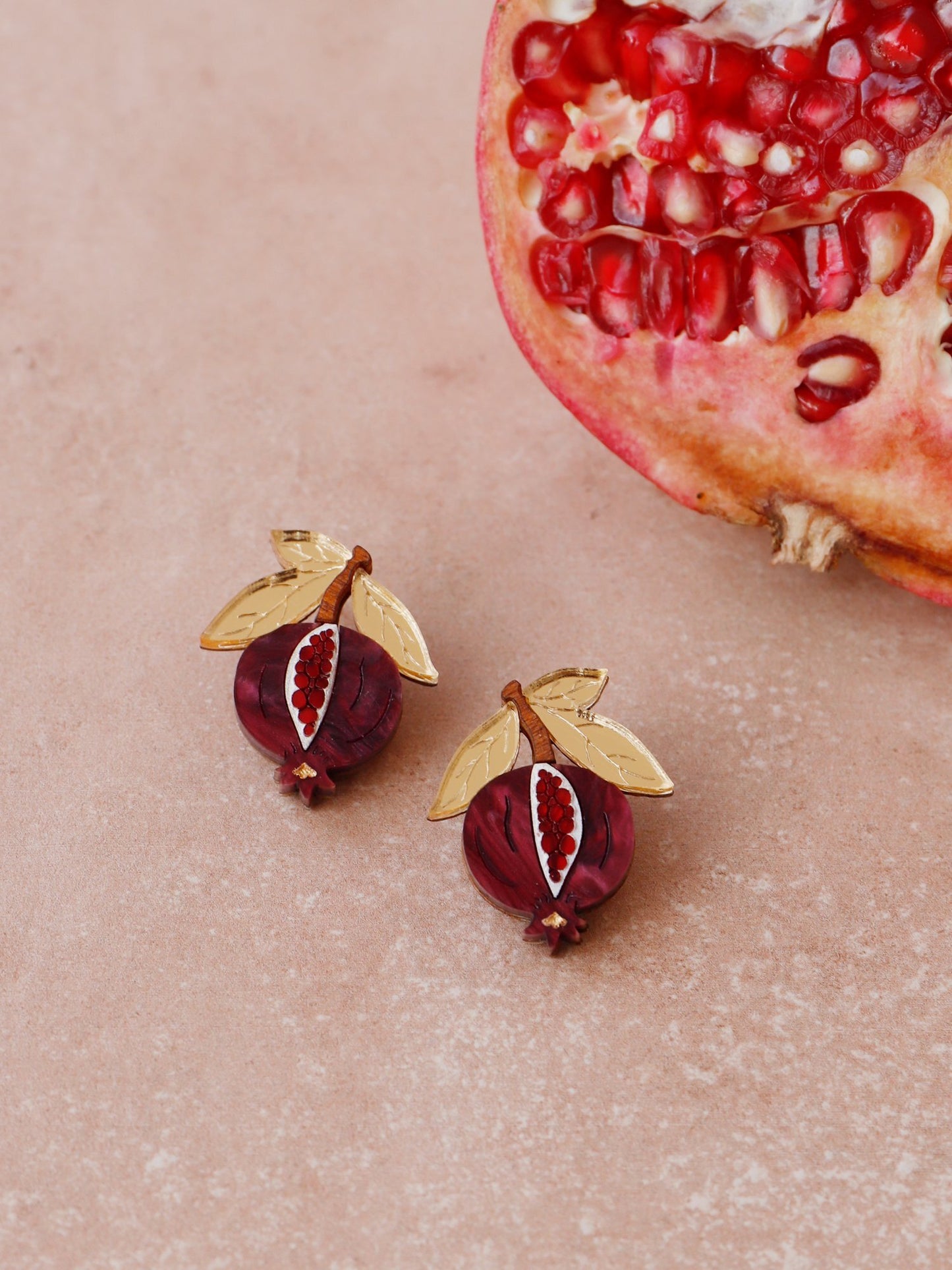 Mini Pomegranate Hoops