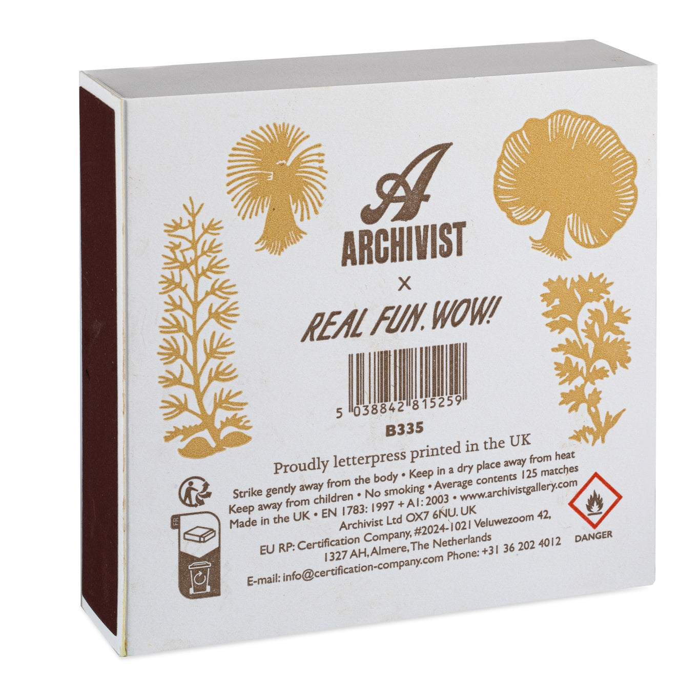 Mushrooms Match Box