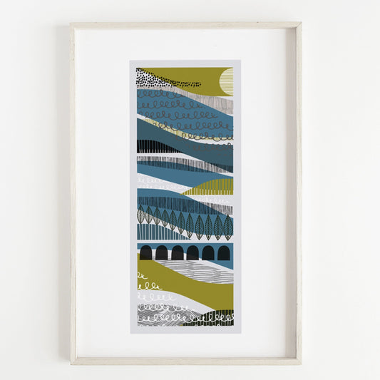 Rivers Run A4 Art Print