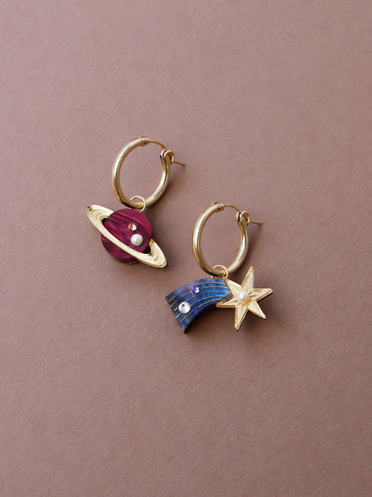 Shooting Star and Saturn Hoops