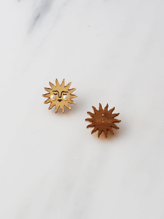 Sun Stud Earrings