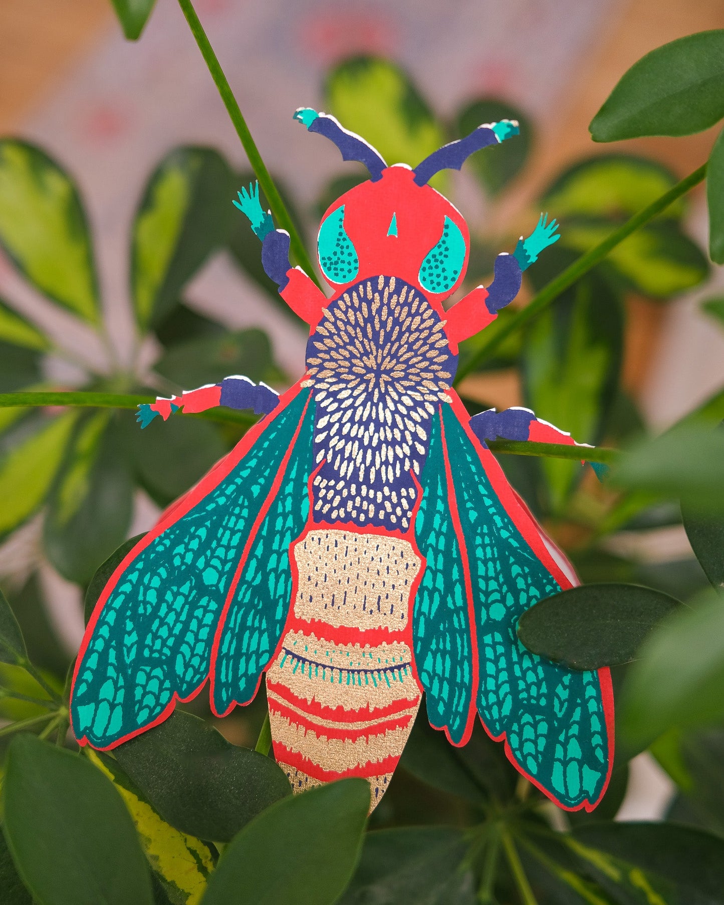 Wasp Greetings Card