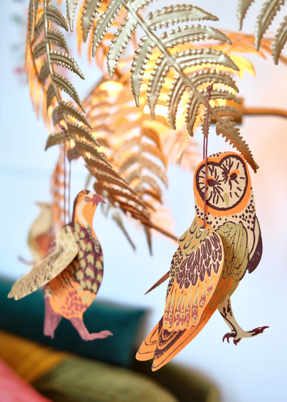 Winter Bird Paper Ornaments