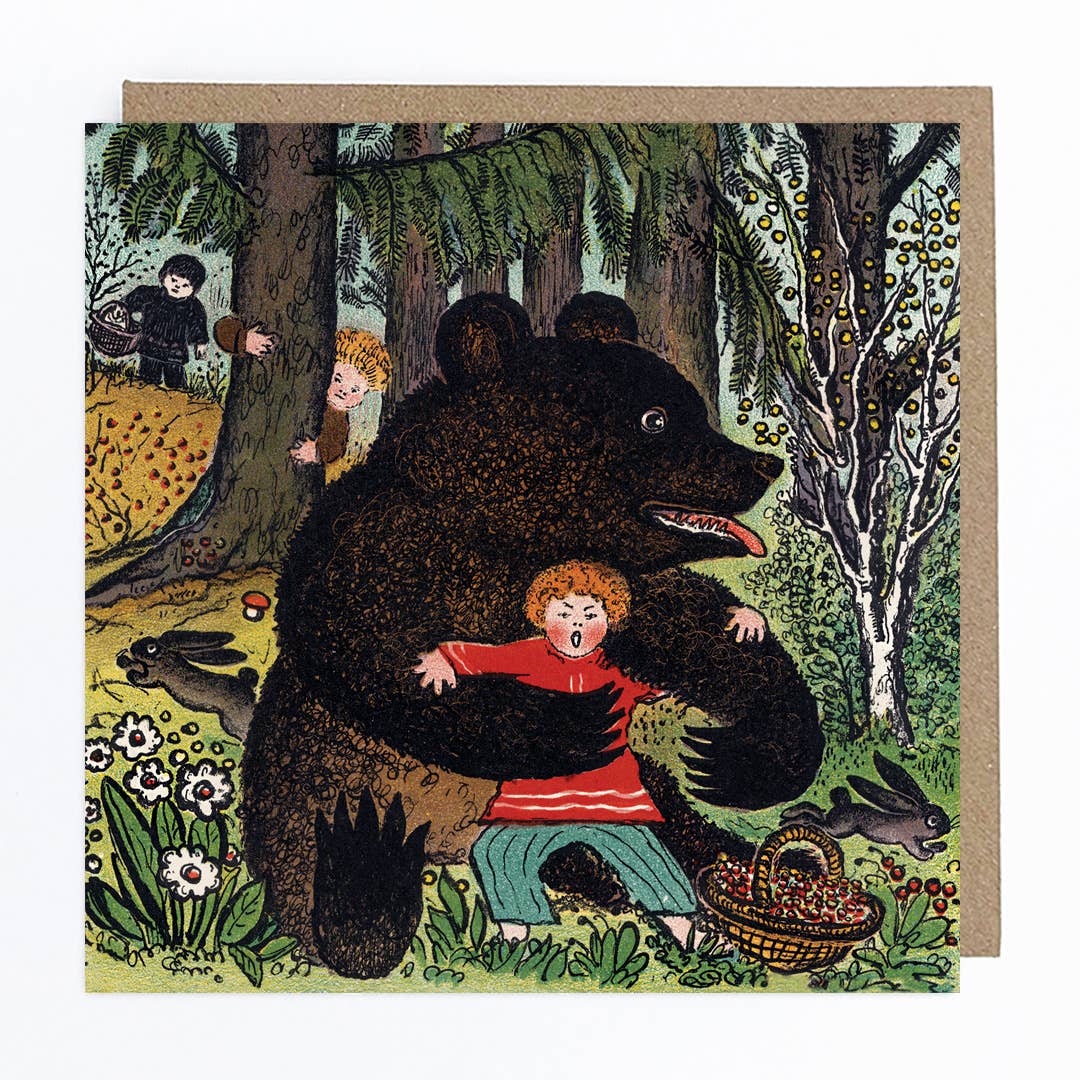 Big Brown Bear Greeting Card.