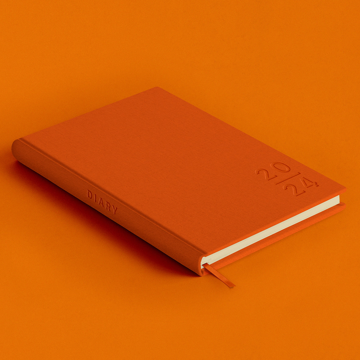 Blank Canvas 2024 Orange A5 Diary