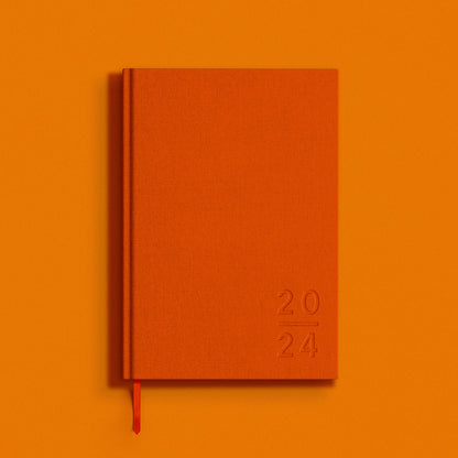 Blank Canvas 2024 Orange A5 Diary