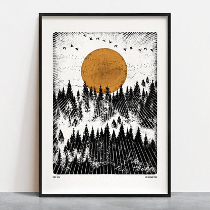 Forest View, A4 Digital Print