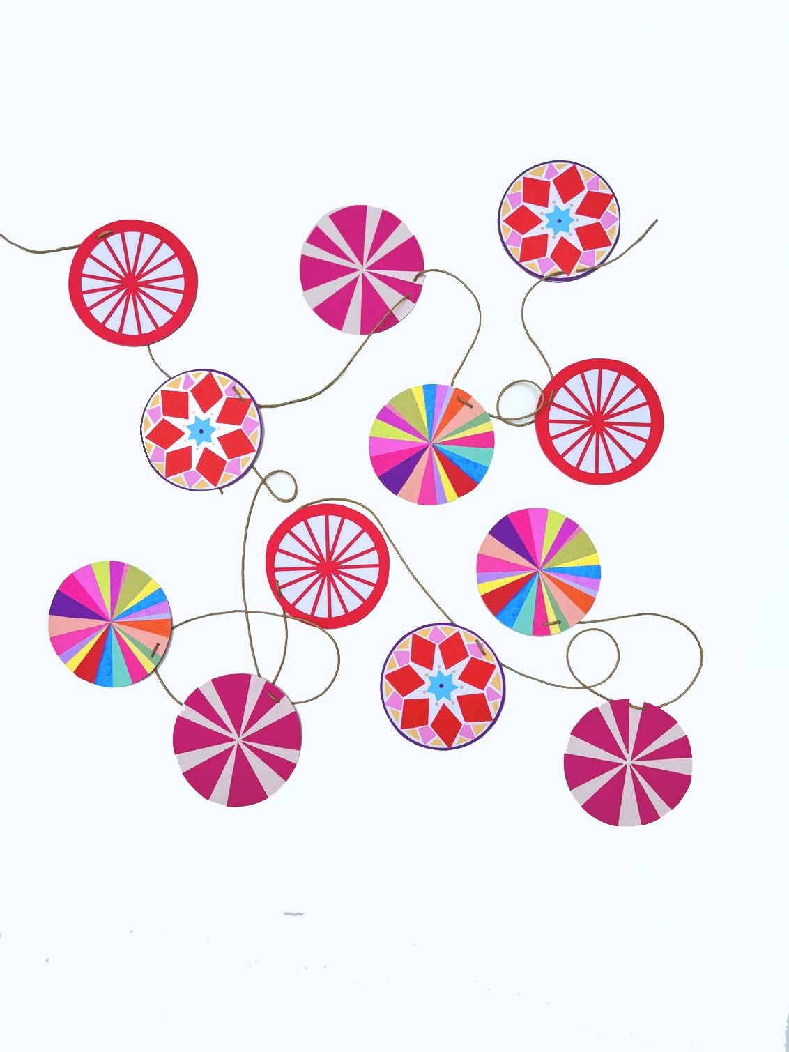 Colourful Wheel Garland