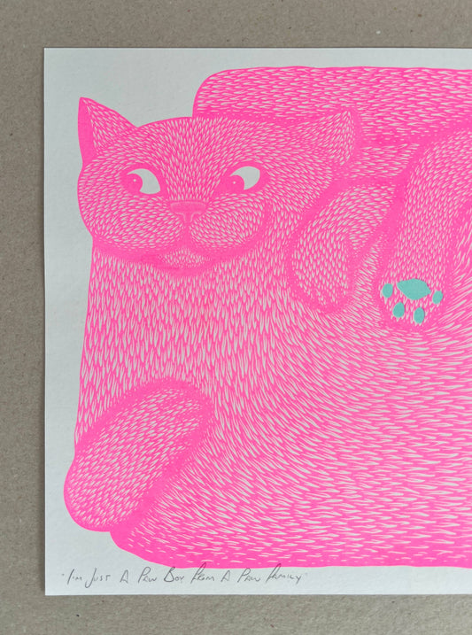 I’m Just A Paw Boy From A Paw Family Riso Print