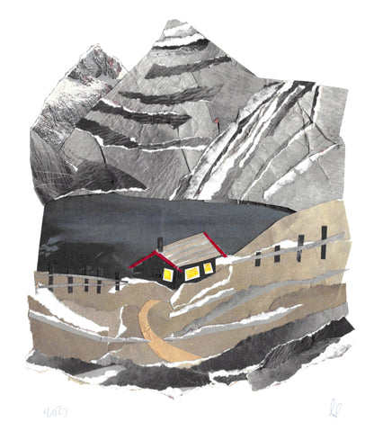 Bothy In The Mountains Art Print