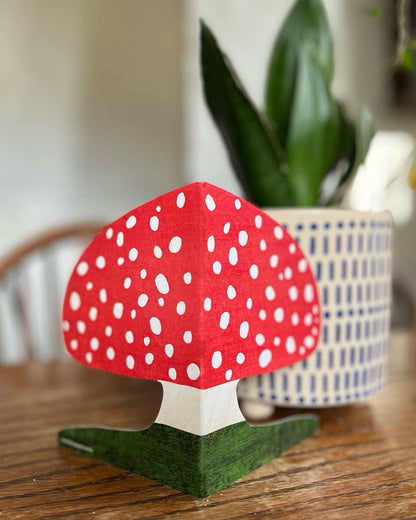 Red Mushroom Shaped Greeting Card