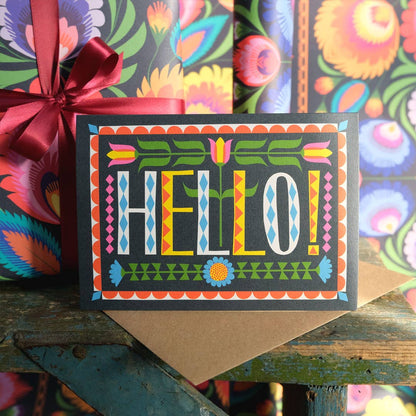 Hello greetings card