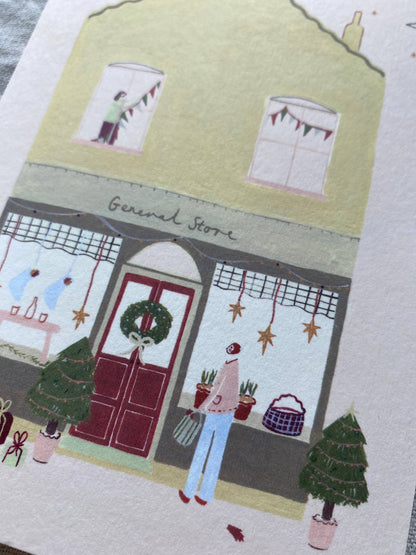 A Festive Store Christmas card
