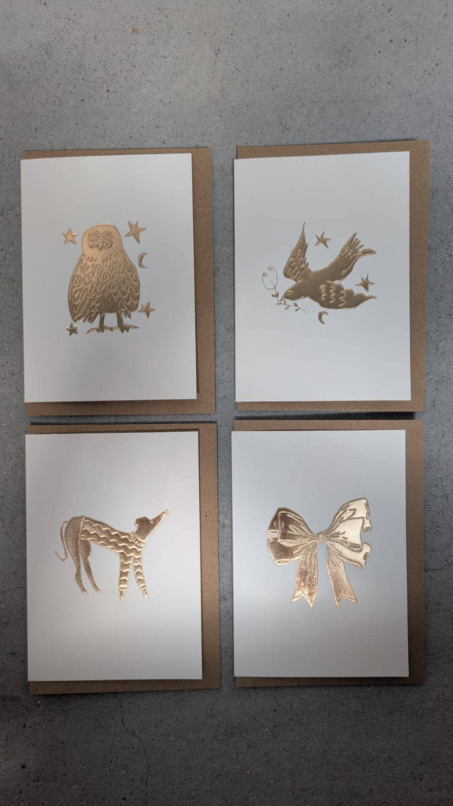 Owl Keepsake Card | Gold Embossed Art Card