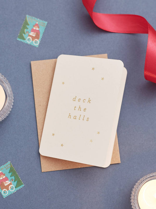 Deck The Halls Mini Christmas Card