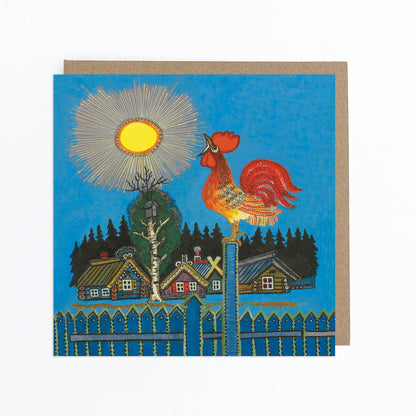 Morning Rooster Greeting Card