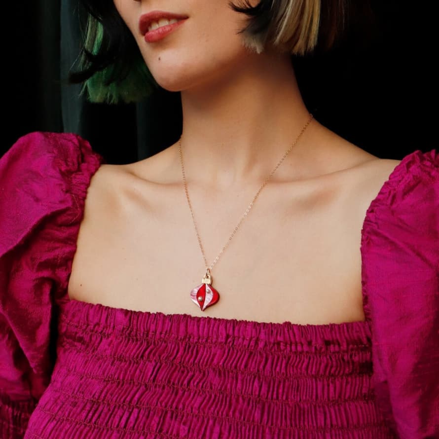 A Limited Edition Red Bauble Necklace