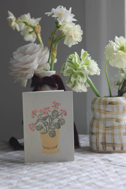 Geraniums Mini Card