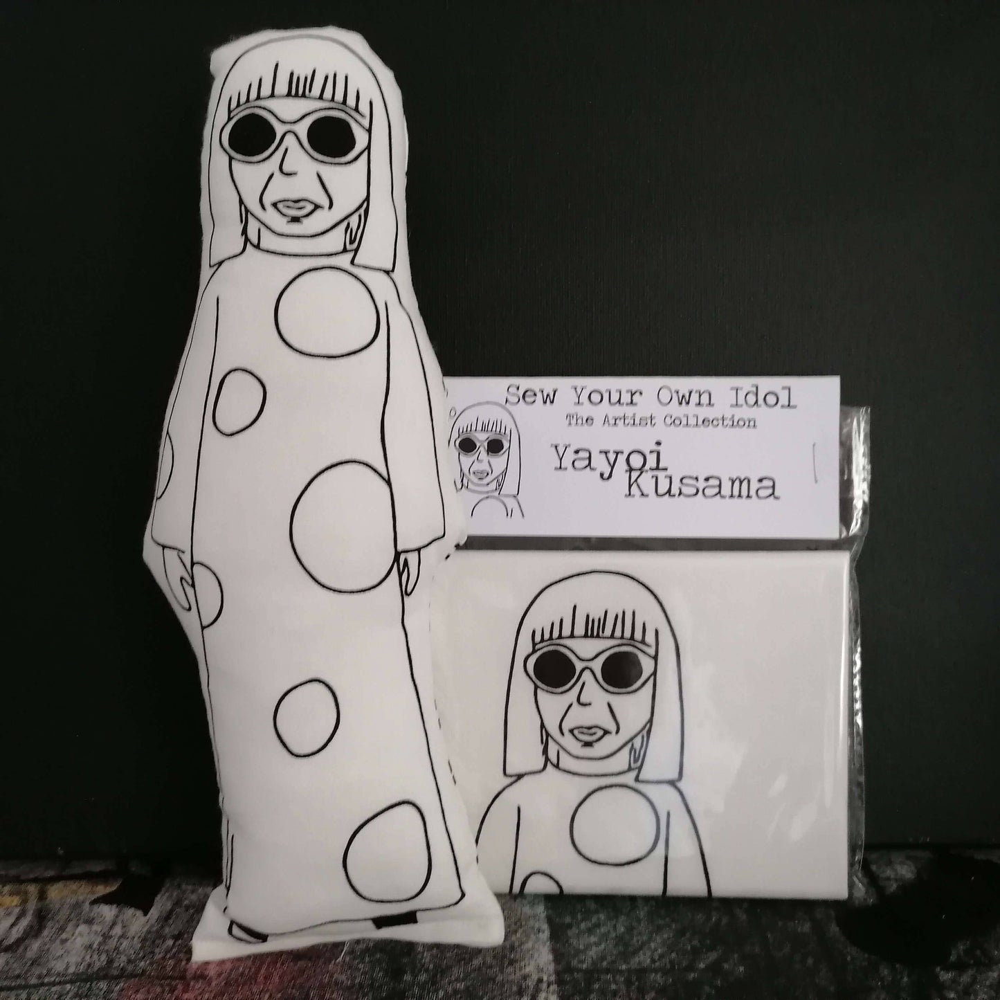 Yayoi Kusama - Sew Your Own doll craft kit: Full Kit with stuffing