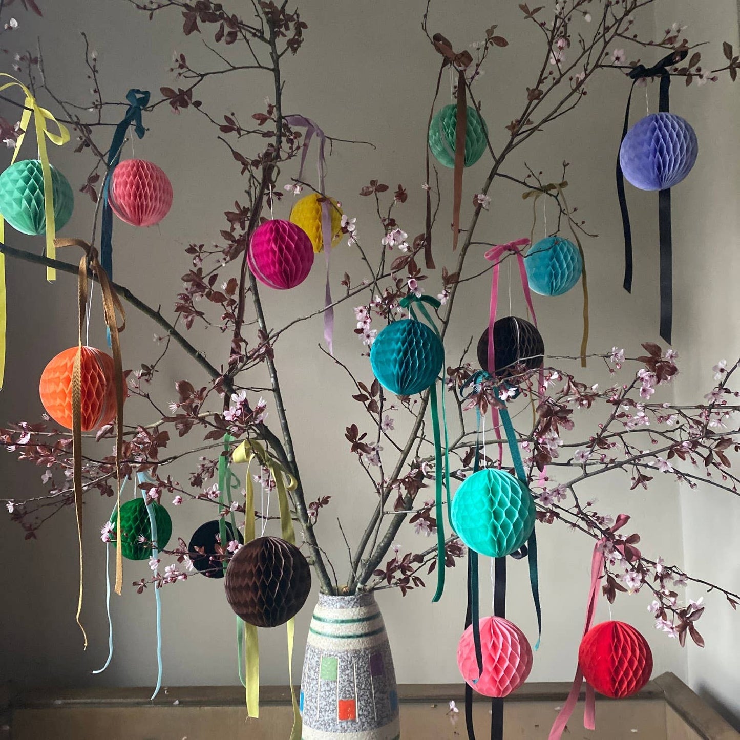 Paper Ball Decoration - Orange