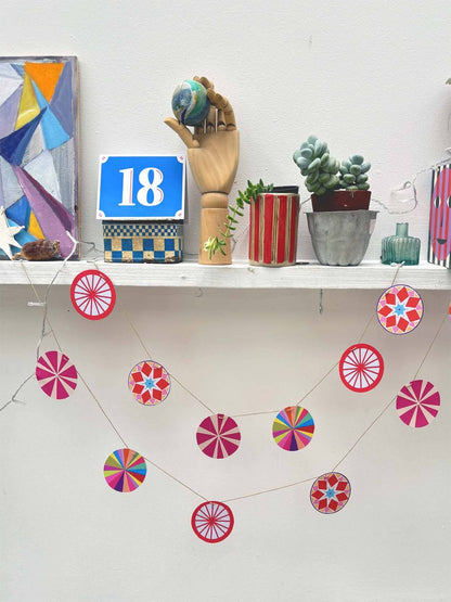 Colourful Wheel Garland