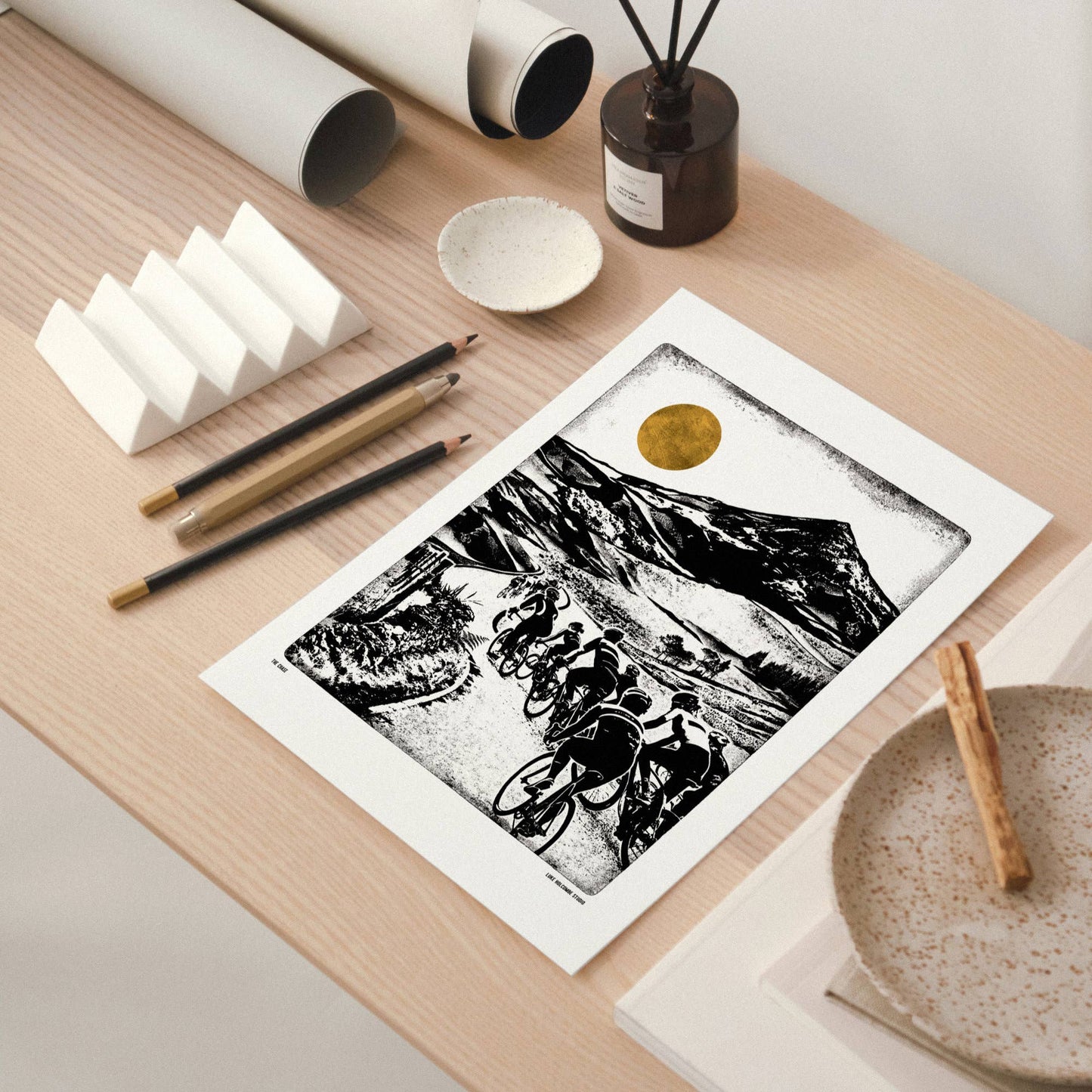 The Chase, A4 Digital Print