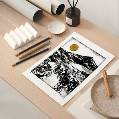 The Chase, A4 Digital Print