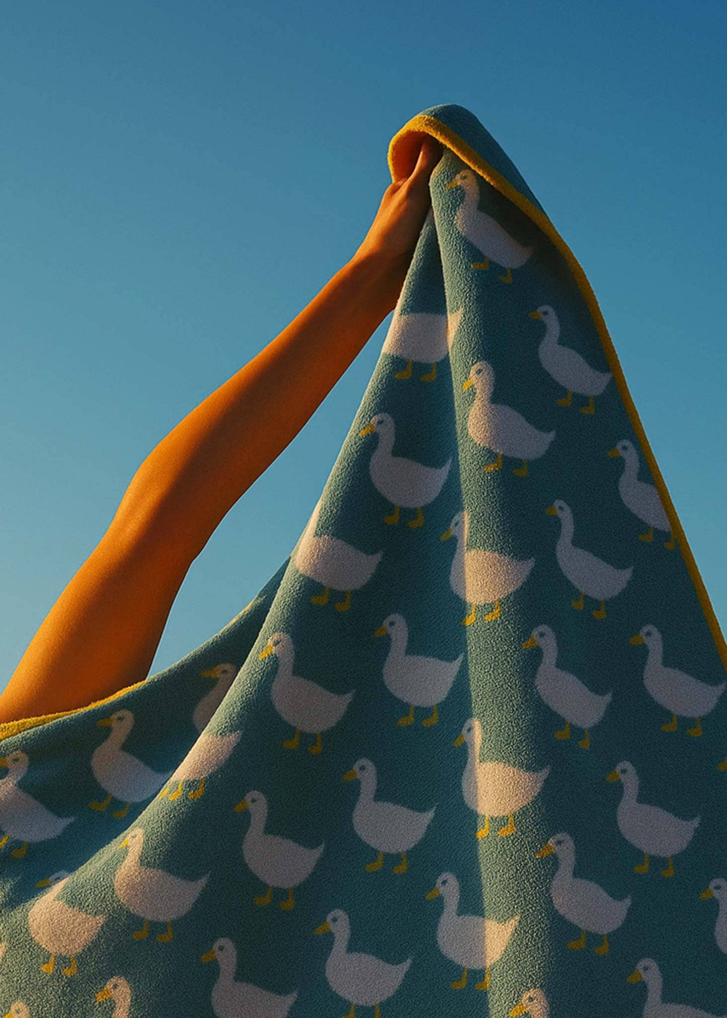 Waddling Ducks Organic Cotton Hand Towel