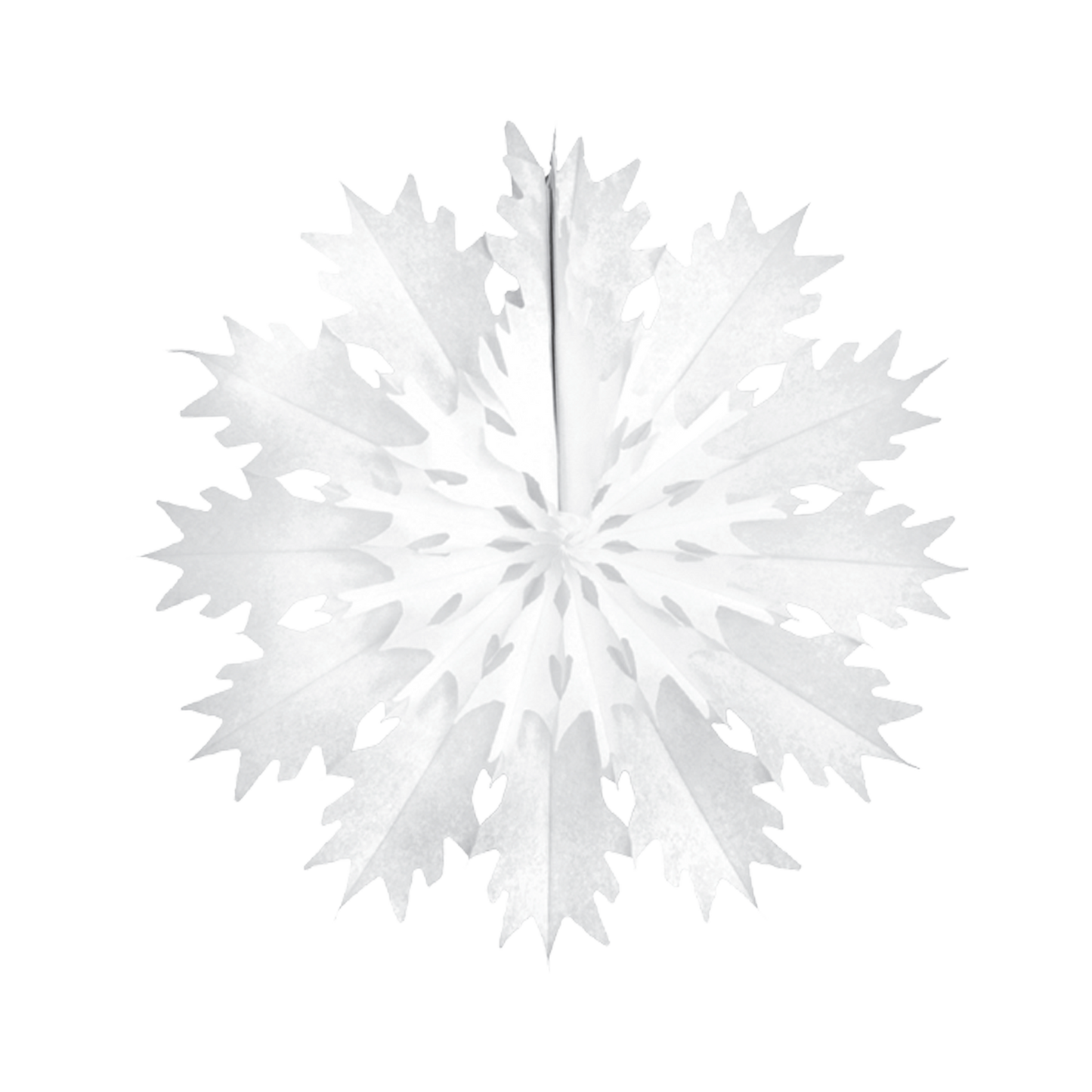 Classic Snowflake Fan 45cm White