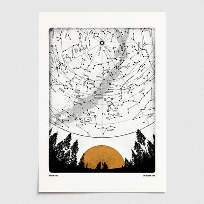 Northern Stars, Digital A4 Print