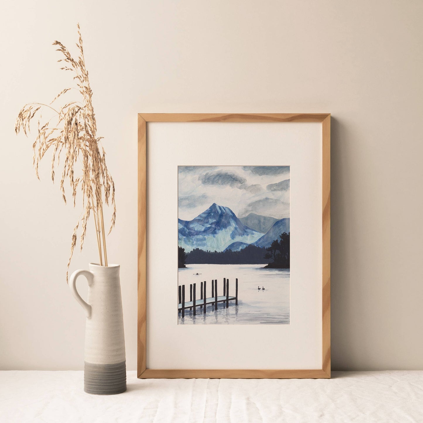 Derwentwater, Lake District - A4 Art Print