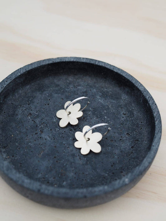 Poppy Brass and Silver Earrings