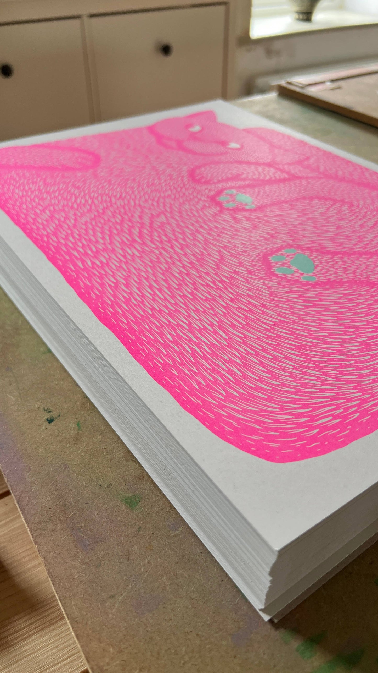 I’m Just A Paw Boy From A Paw Family Riso Print