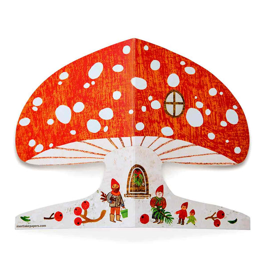 Snowy Mushroom Christmas Card