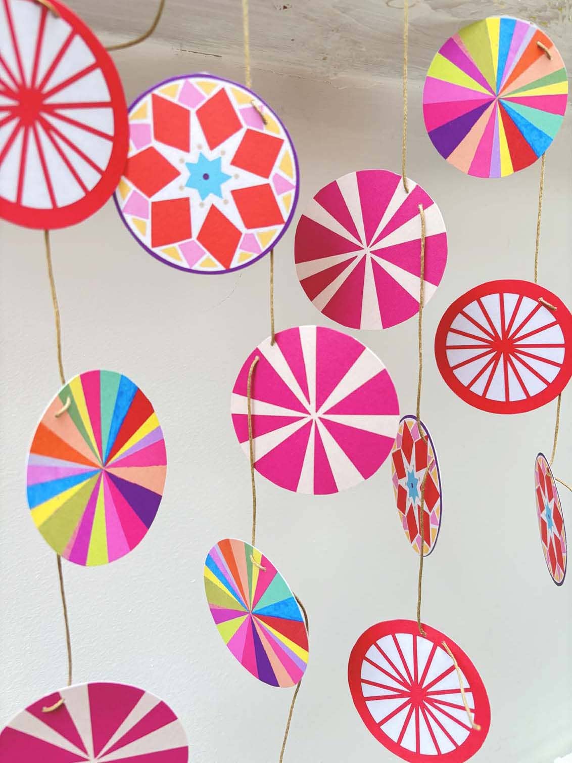 Colourful Wheel Garland