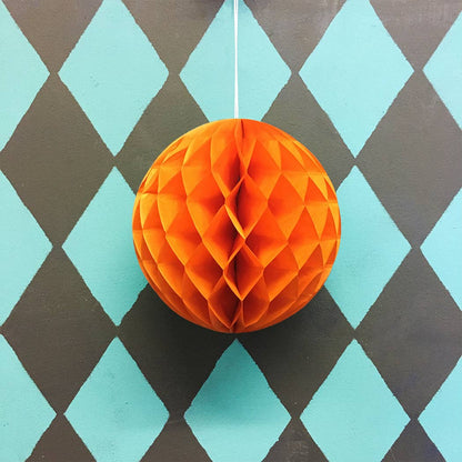 Paper Ball Decoration - Orange