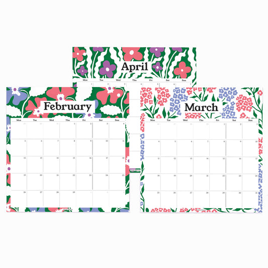 2025 Pinboard Calendar Refills - Floral