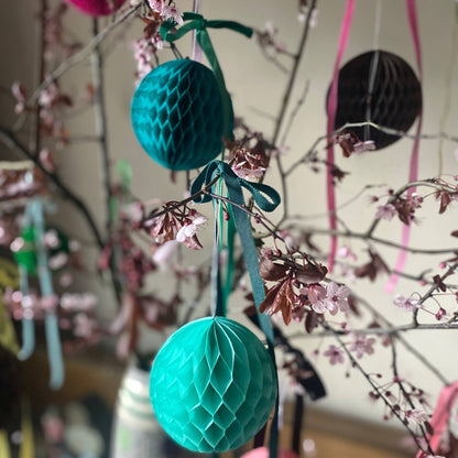 Paper Ball Decoration - Orange