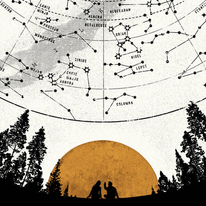 Northern Stars, Digital A4 Print