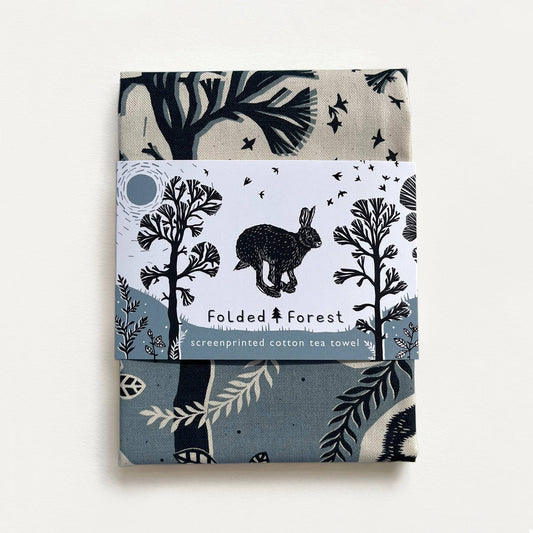 Leaping Hare Cotton Tea Towel