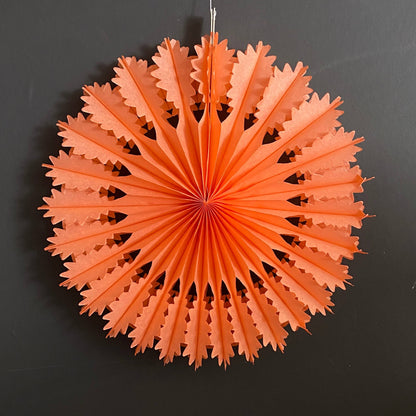 Peach Paper Fan - 30cm