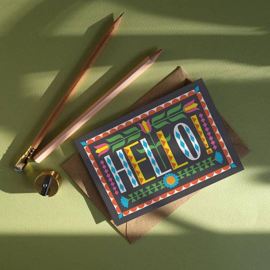 Hello greetings card