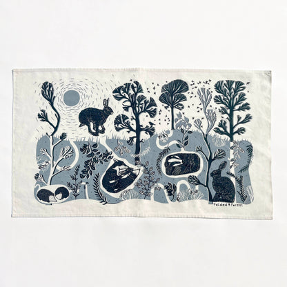 Leaping Hare Cotton Tea Towel