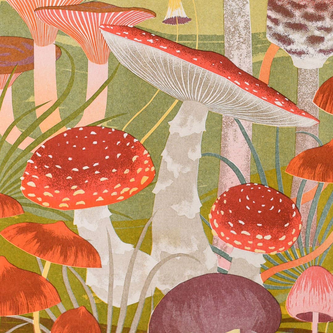 Fungi A3 Risograph Print