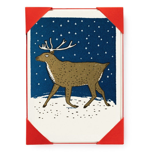 Christmas Reindeer Card Pack of Five