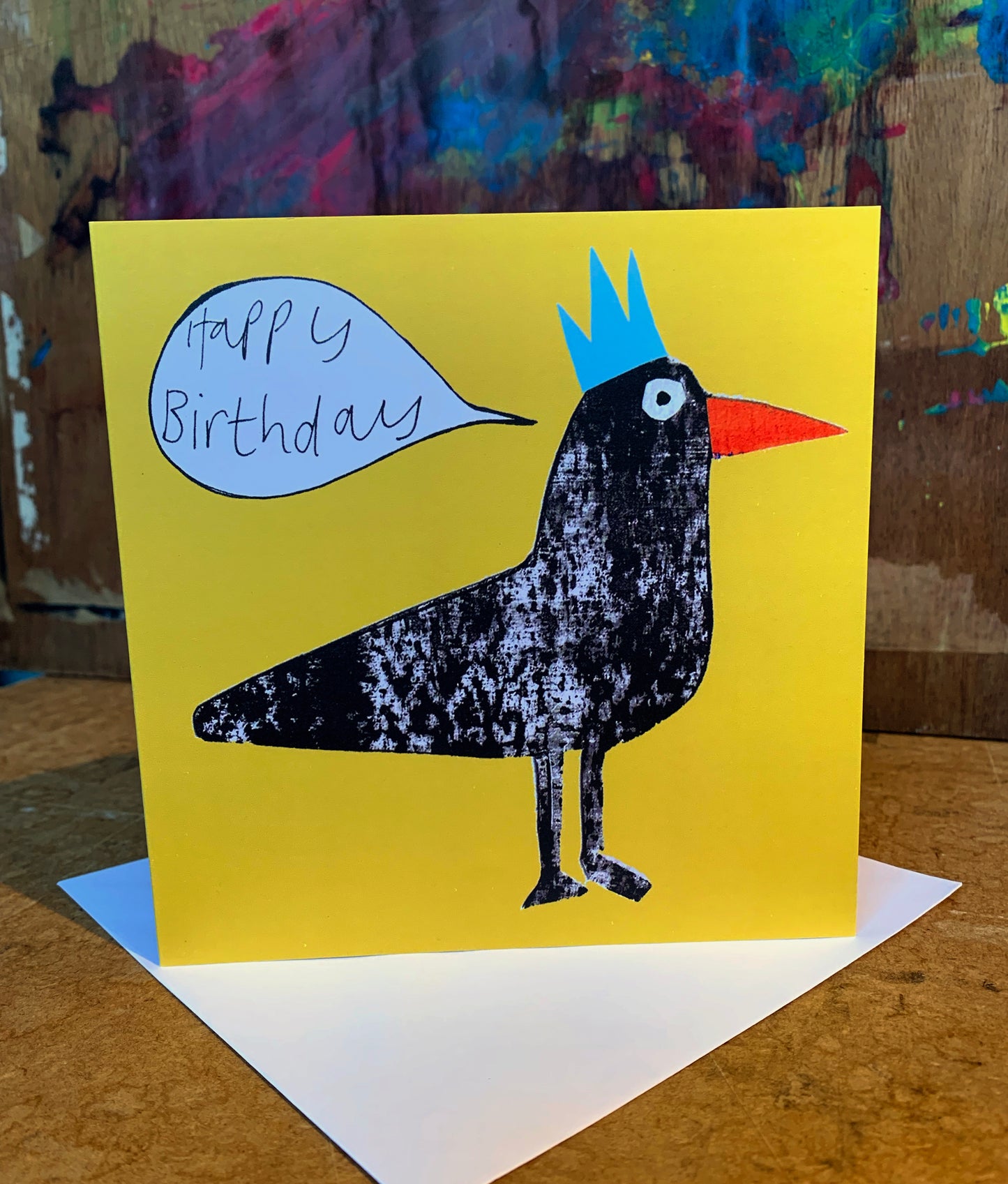 Happy Birthday Blackbird Card