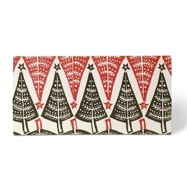 Dancing Trees Christmas Card