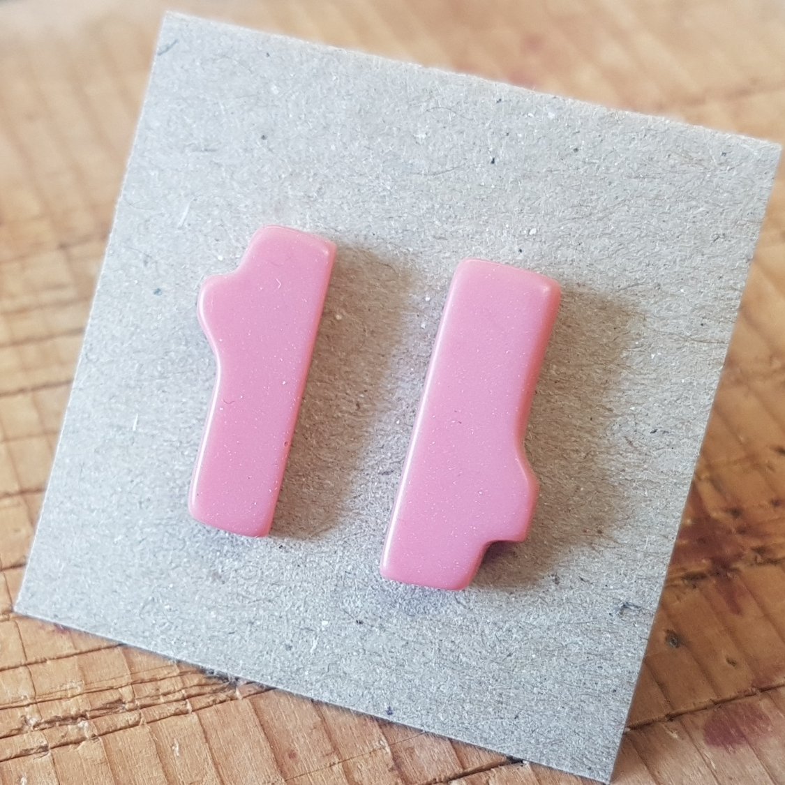 Little Pink Twig Studs