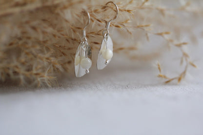 Gail Beaded Leaf Earrings