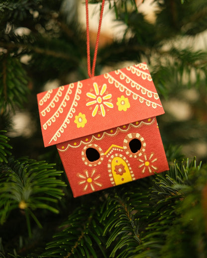 Gingerbread House Screen Printed Decoration